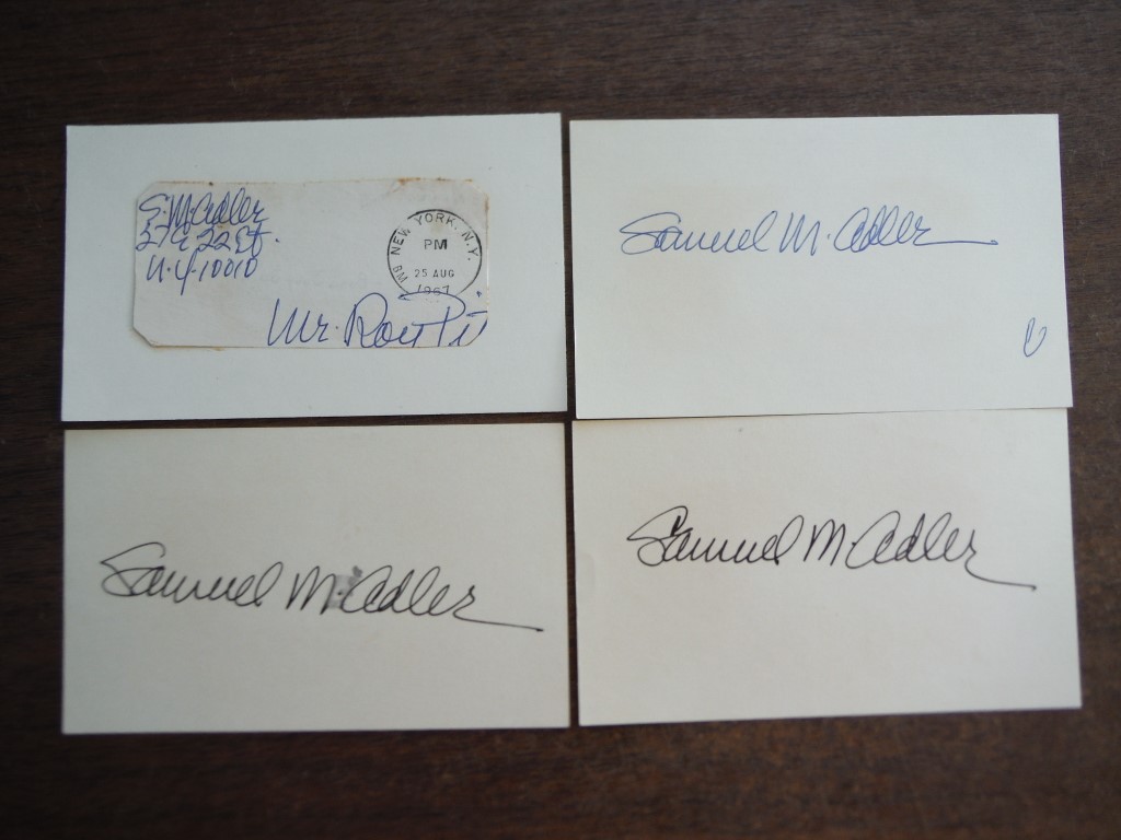 Image 0 of 3  Autographs of Samuel M Adler