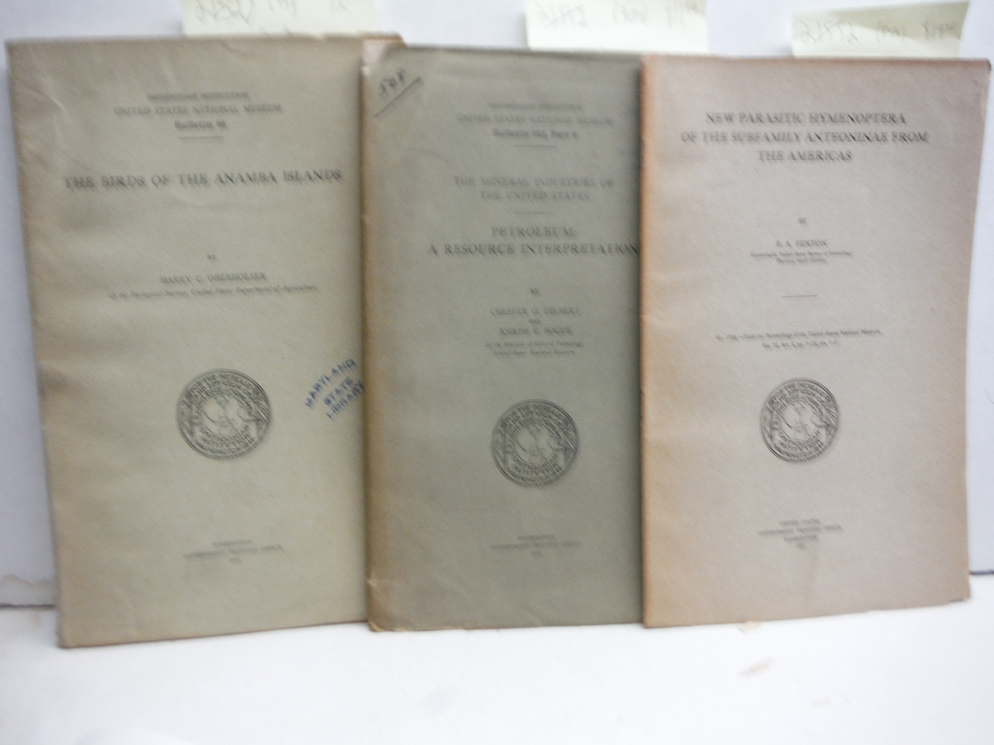Image 3 of Lot of 14 Antique United States National Museum Booklets