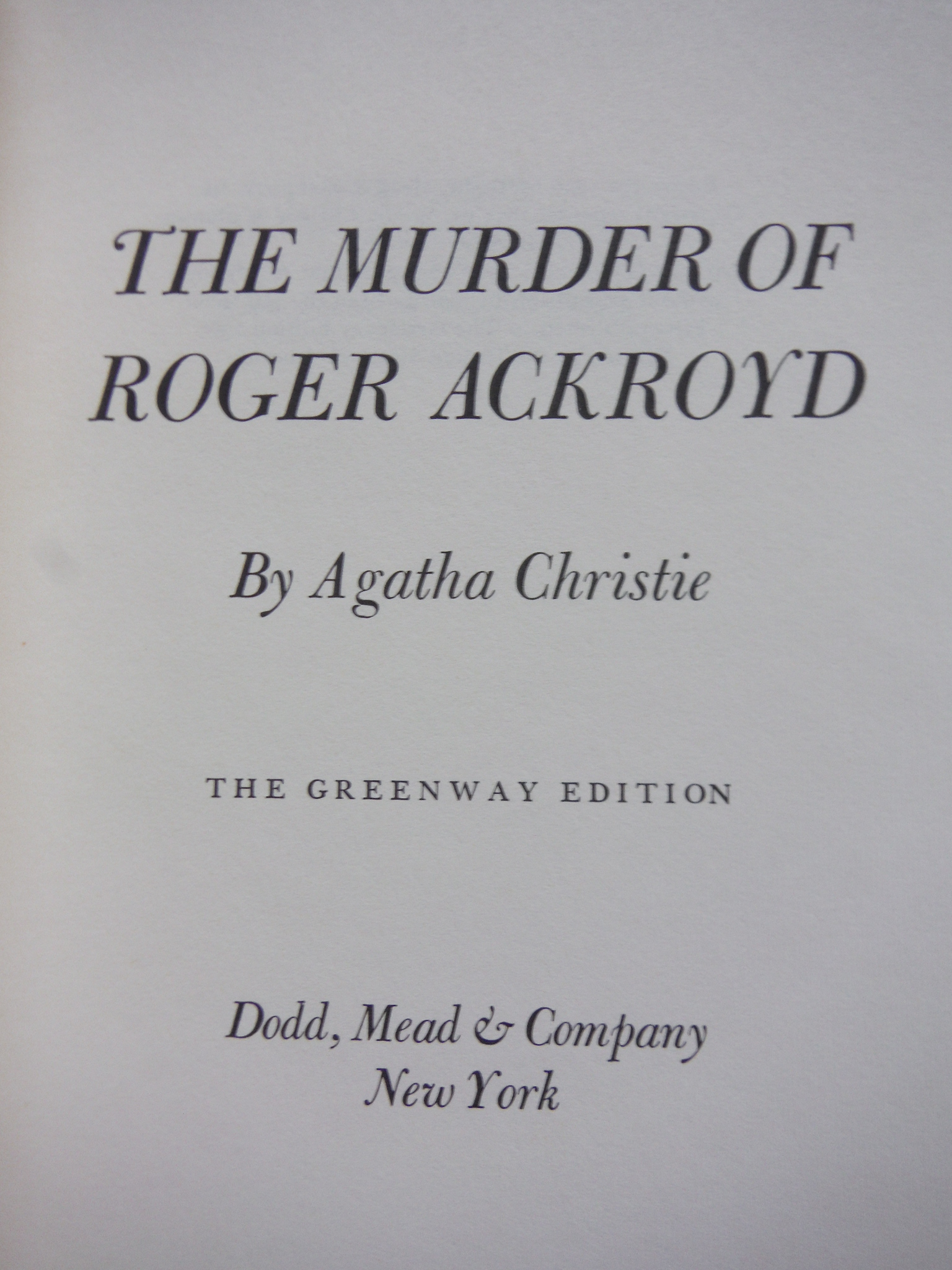Image 2 of The Murder Of Roger Ackroyd