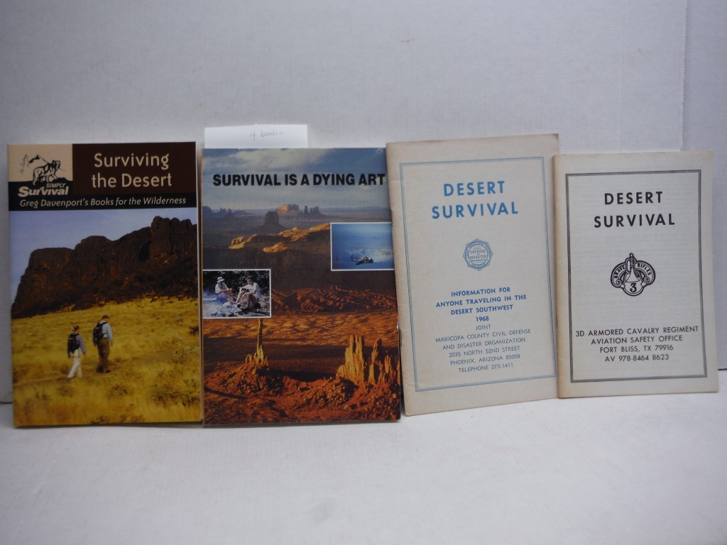 Lot of 4 Desert Survival paperbacks