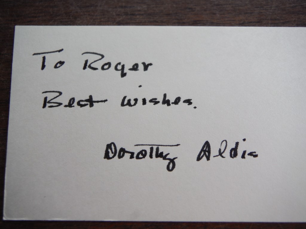 Image 3 of 5 Autographs of Dorothy Aldis.