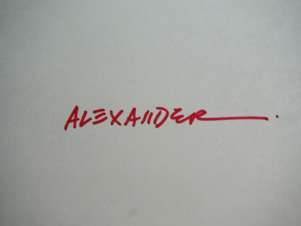 Image 2 of 5 Autographs of Franklin Osborne Alexander.