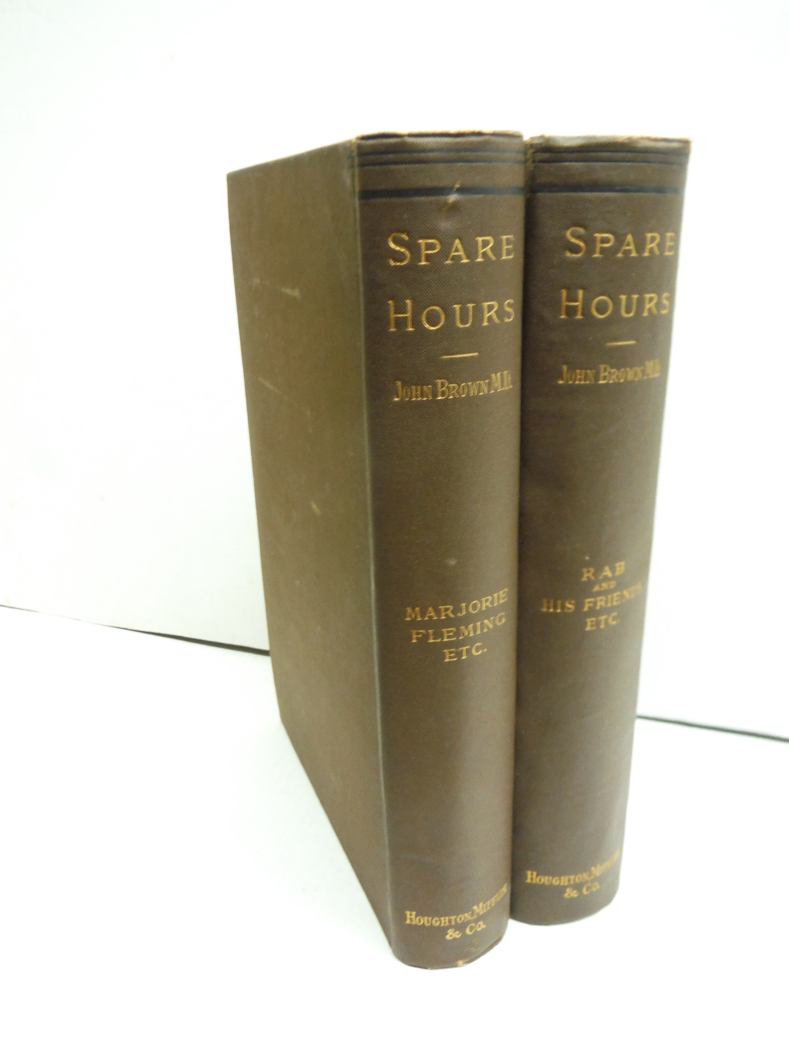 2 volume set: Spare Hours:  Rab and Marjorie Fleming.