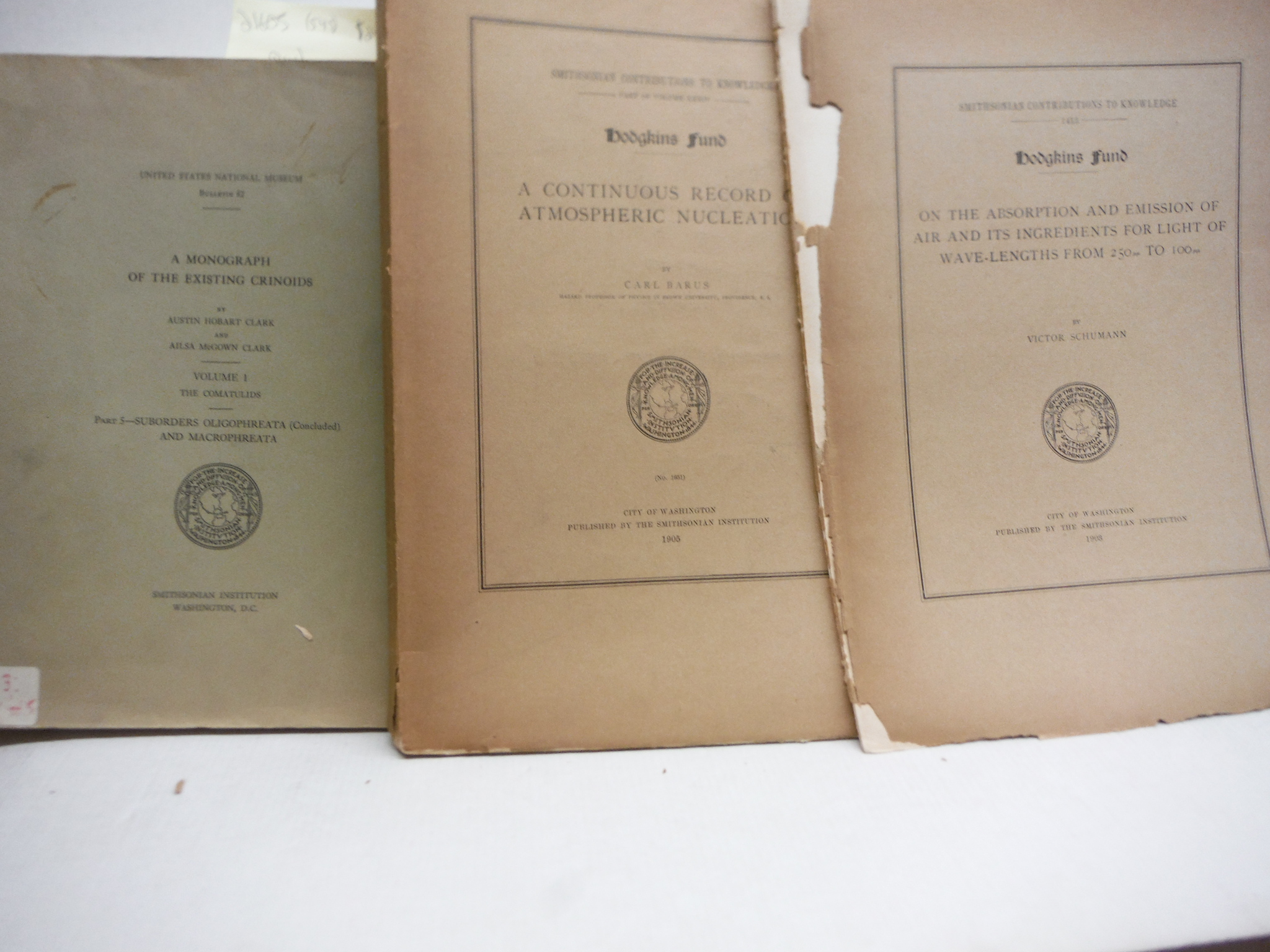 Lot of 3 original books from the US National Museum.