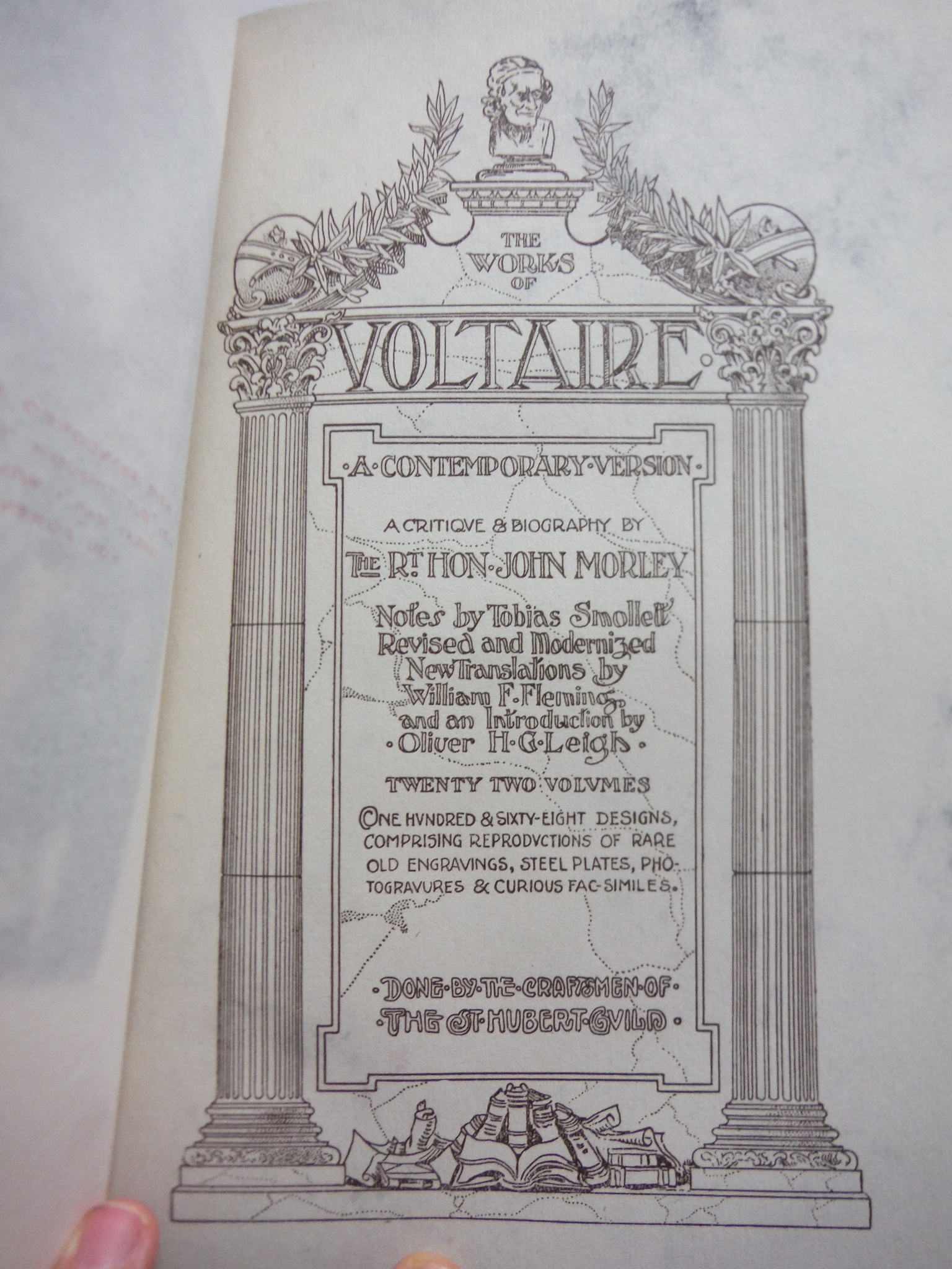 Image 3 of The Works of Voltaire (22 Volumes) 1901