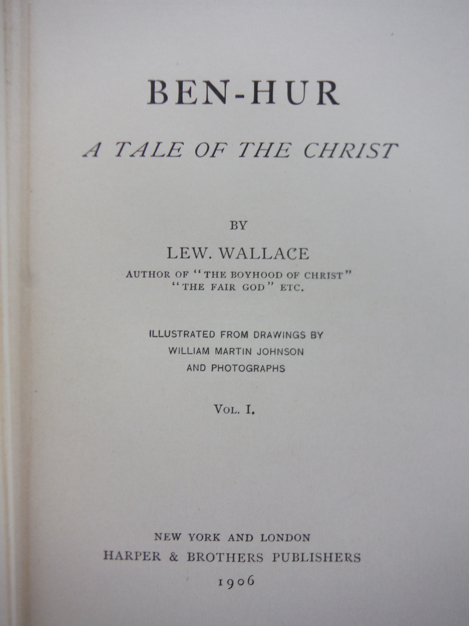 Image 2 of Ben Hur 2 volumes, antique