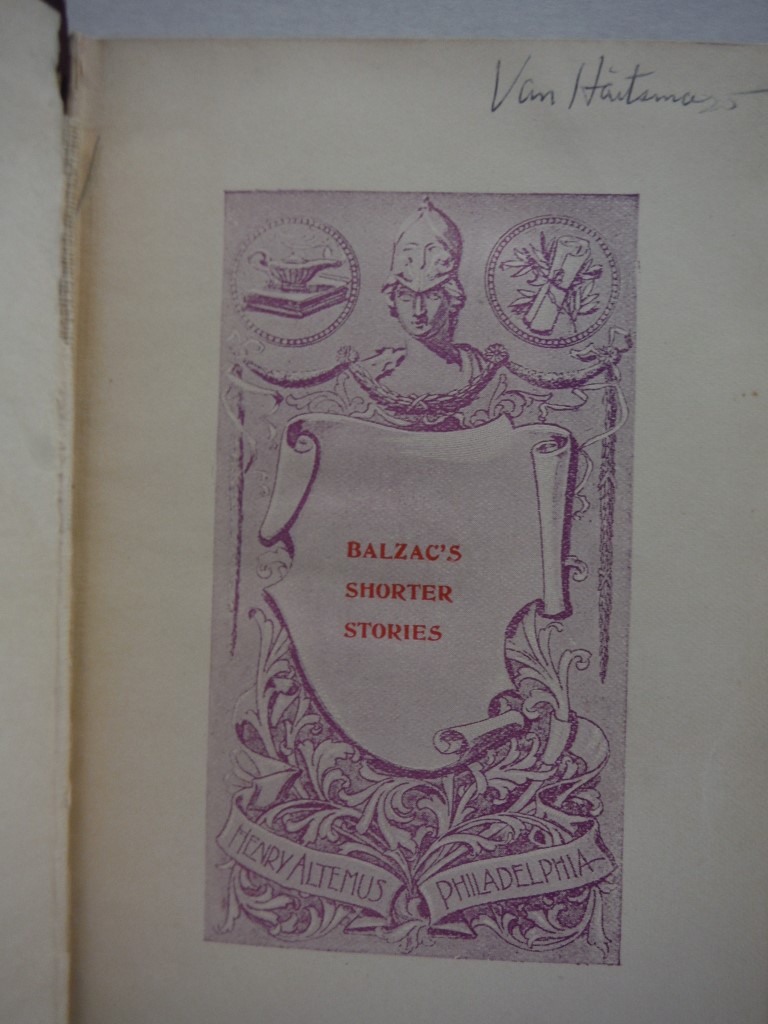 Image 1 of Balzac's Shorter Stories