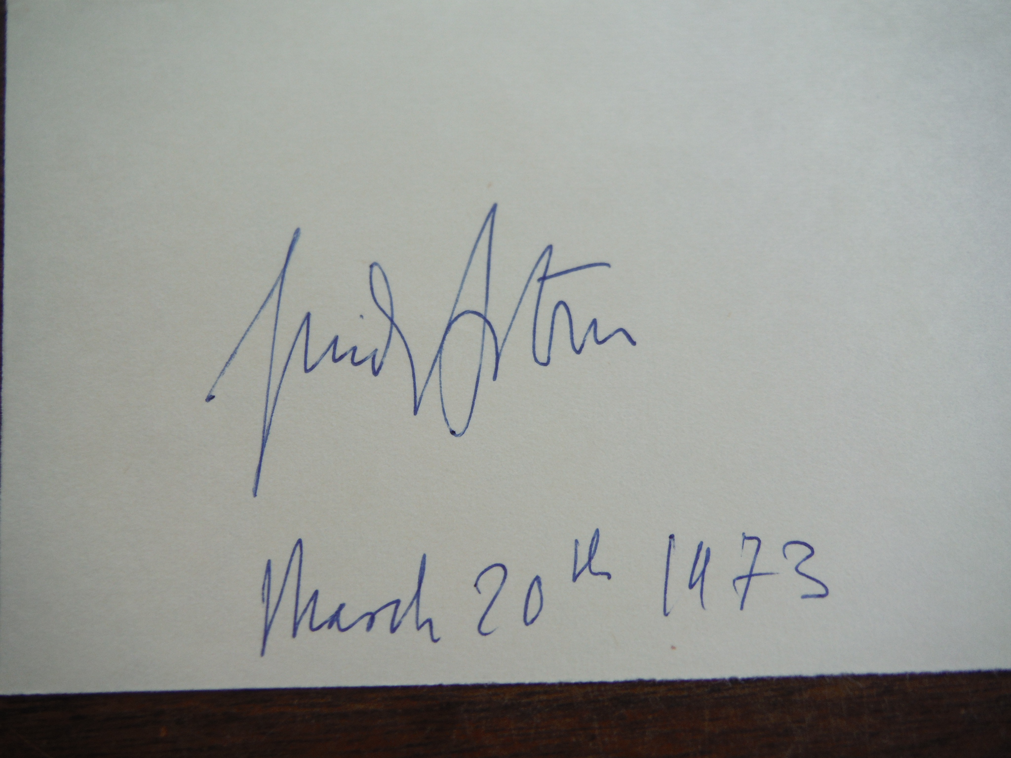 Image 2 of 4 Autographs of Guido Artom. 