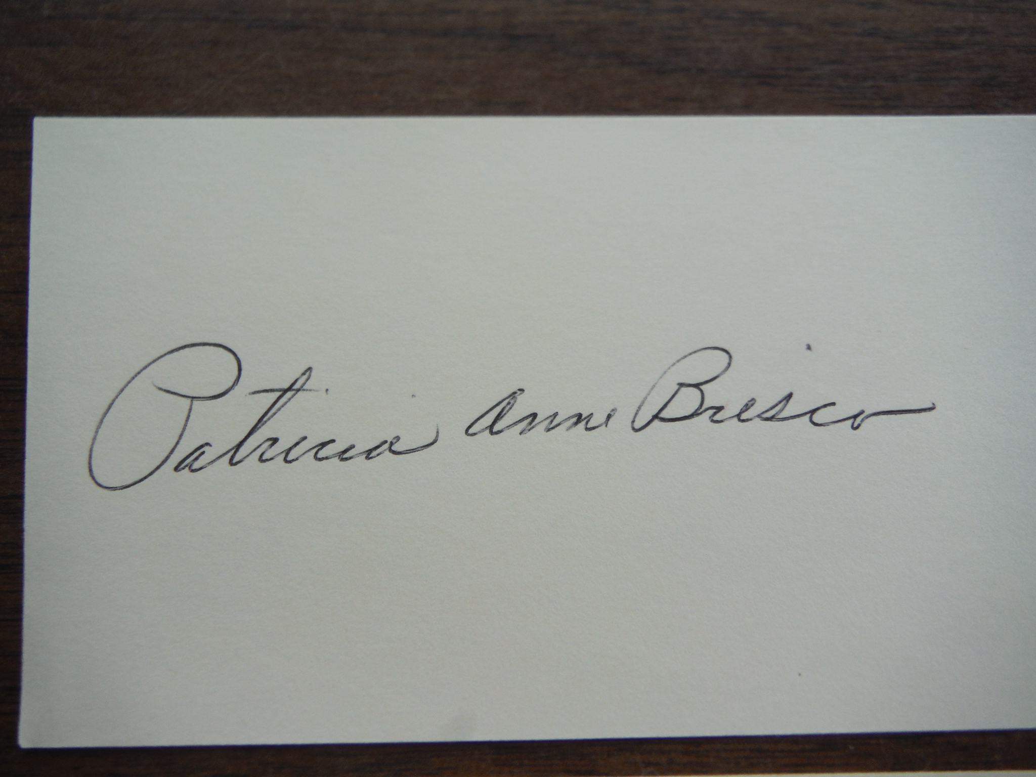 Image 3 of 5 Autographs of Patricia Anne Brisco