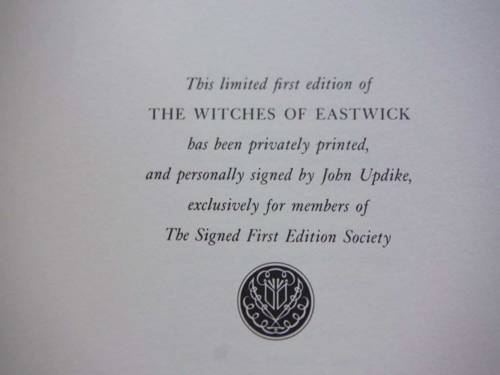 Image 1 of The Witches of Eastwick (Signed First Edition Society)