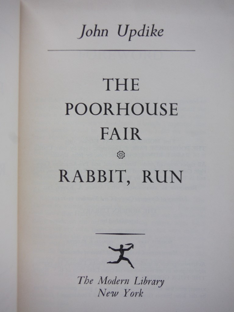 Image 1 of The poorhouse fair;: Rabbit, run (Modern library of the world's best books)