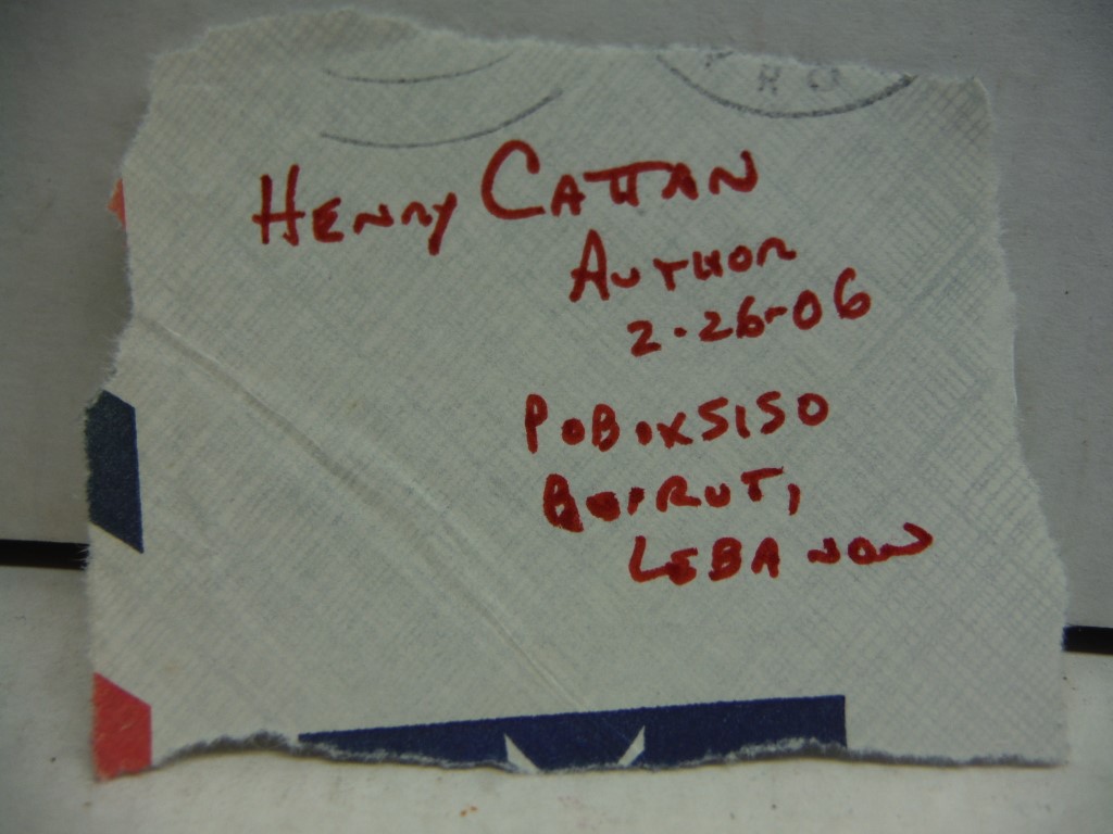 Image 2 of Photo and Autograph of Henry Cattan