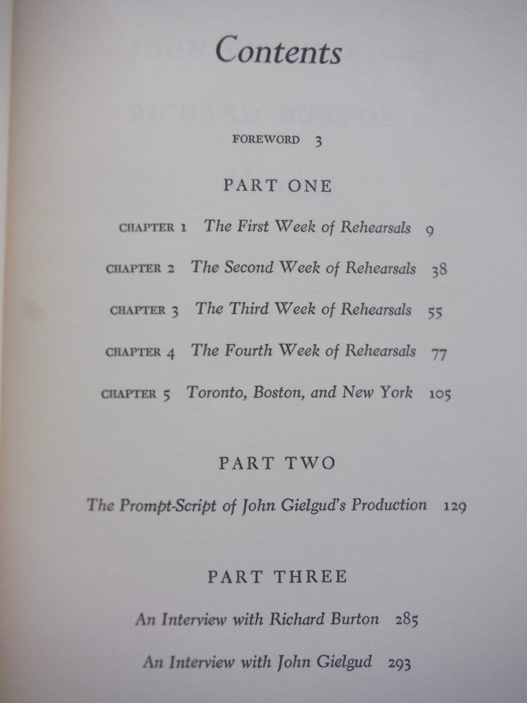 Image 1 of John Gielgud Directs Richard Burton in Hamlet: A Journal of Rehearsals