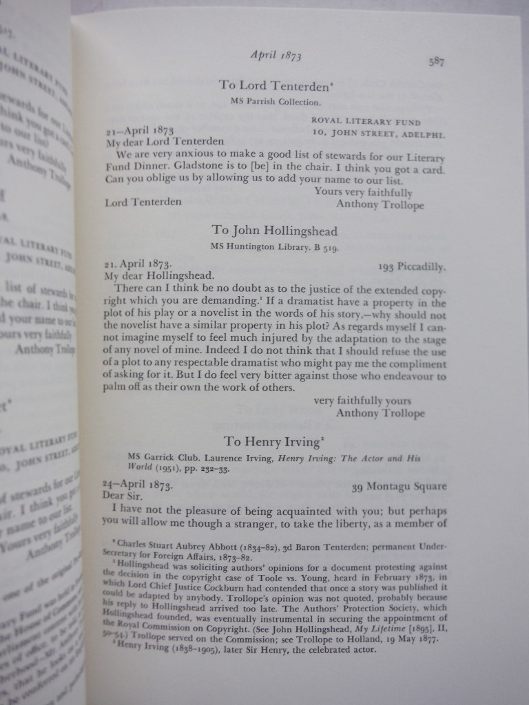 Image 3 of The Letters of Anthony Trollope