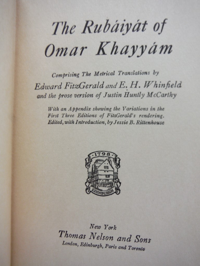Image 2 of Rubaiyat of Omar Khayyam Comprising the Metrical Translations by Edward FitzGera