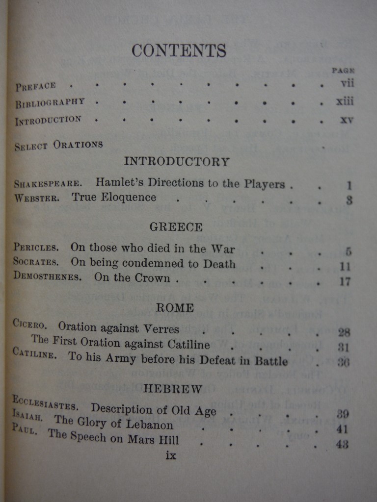 Image 2 of Select Orations [MacMillan's Pocket Classics]