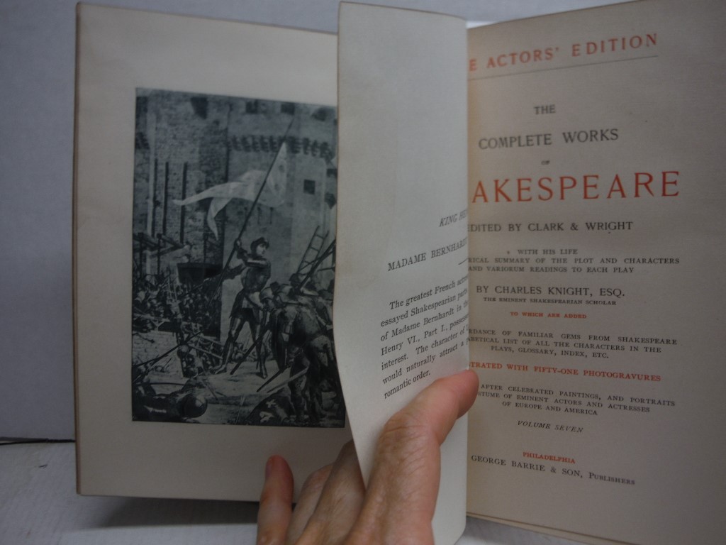 Image 2 of The Actor's Edition the Complete Works of Shakespeare - Volumes 5 and 7