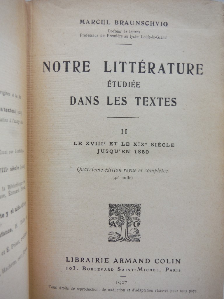 Image 4 of Notre Litterature Etudiee Dans Les Textes 2 volumes