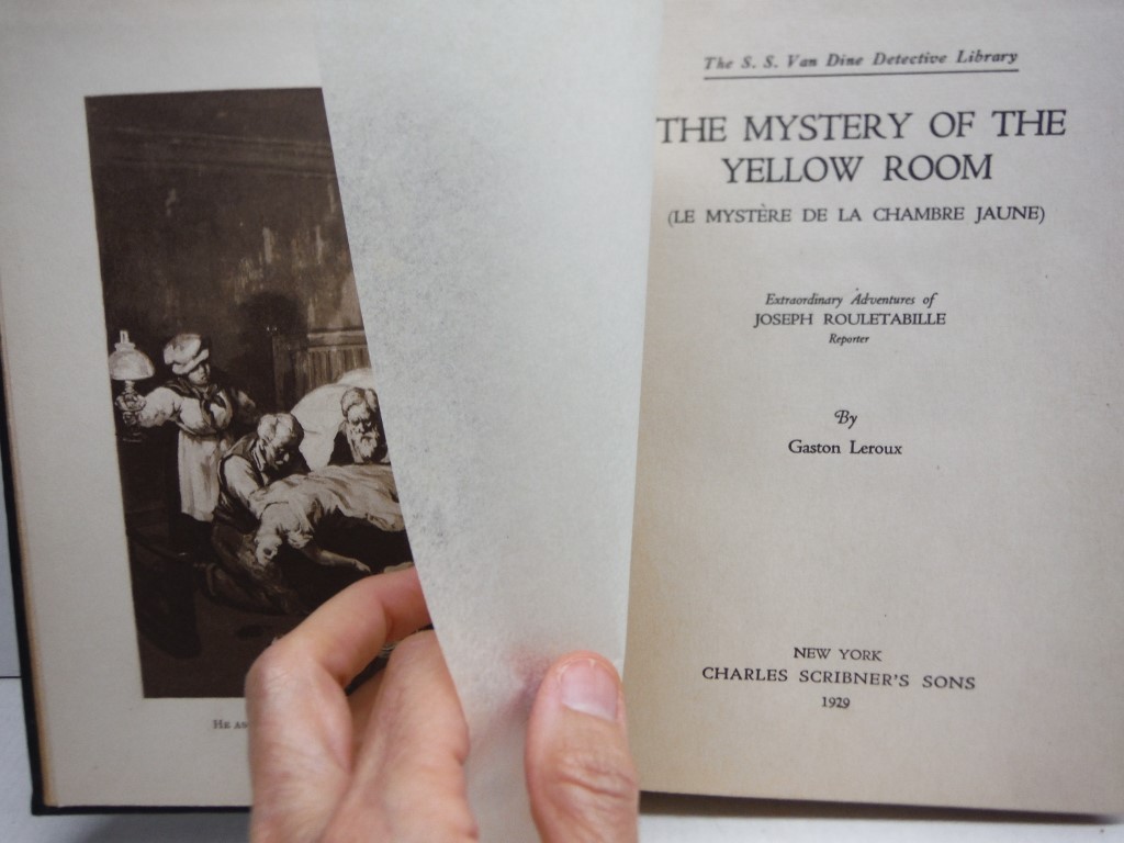 THE MYSTERY OF THE YELLOW ROOM the S.S. Van Dine Detective Library