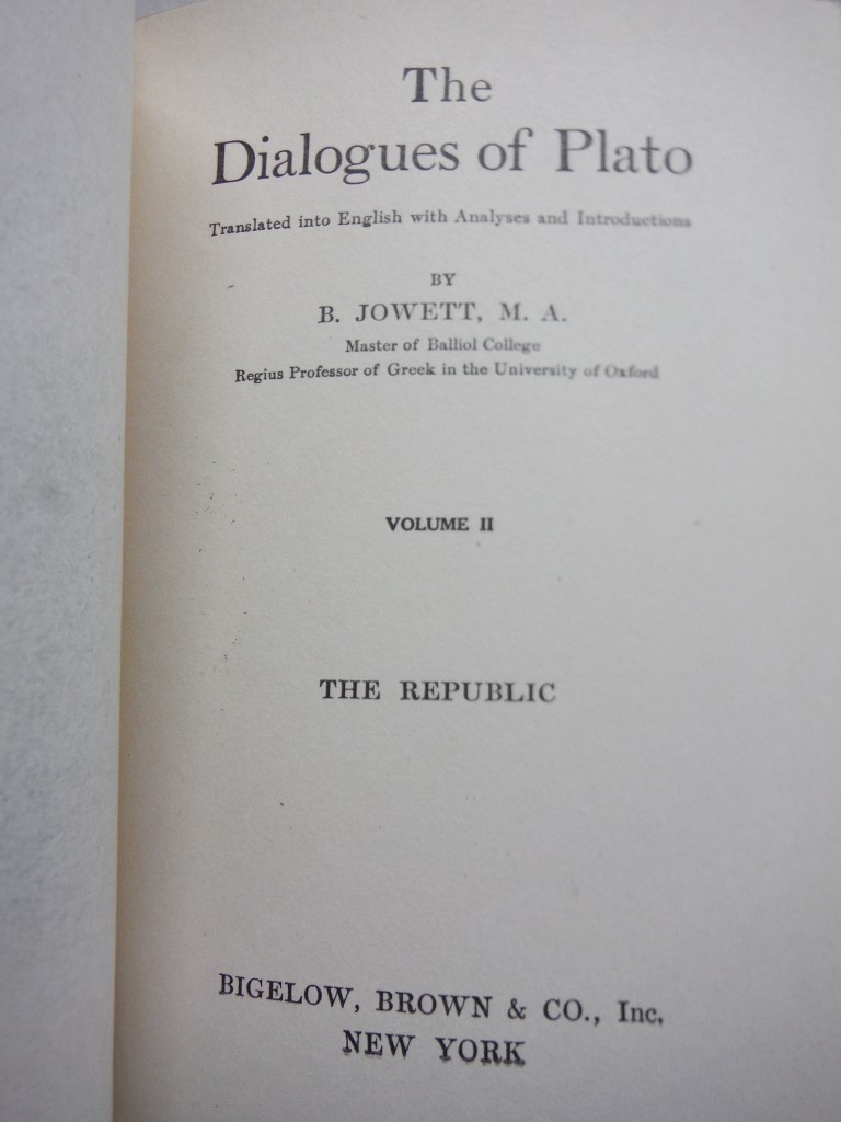 Image 4 of The Dialogues of Plato 4 Volumes