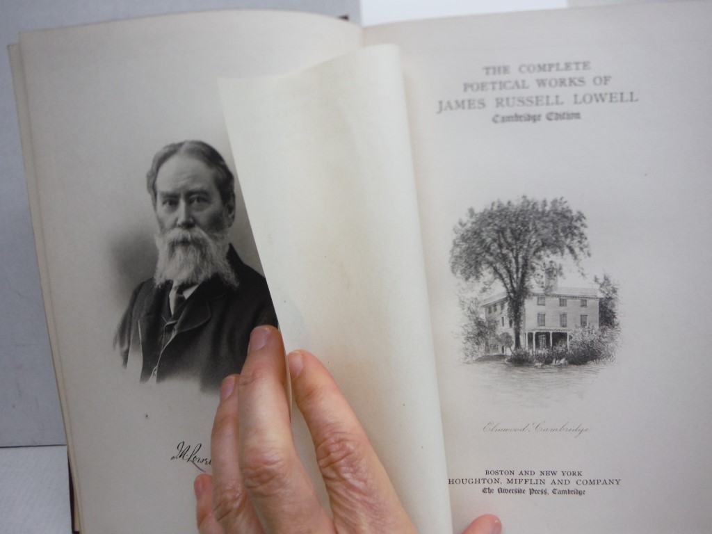 Image 1 of The Complete Poetical Works of James Russell Lowell. Cambridge Edition.