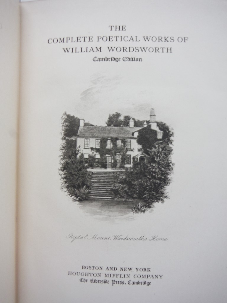 Image 1 of The Complete Poetical Works Of William Wordsworth [Cambridge Edition]