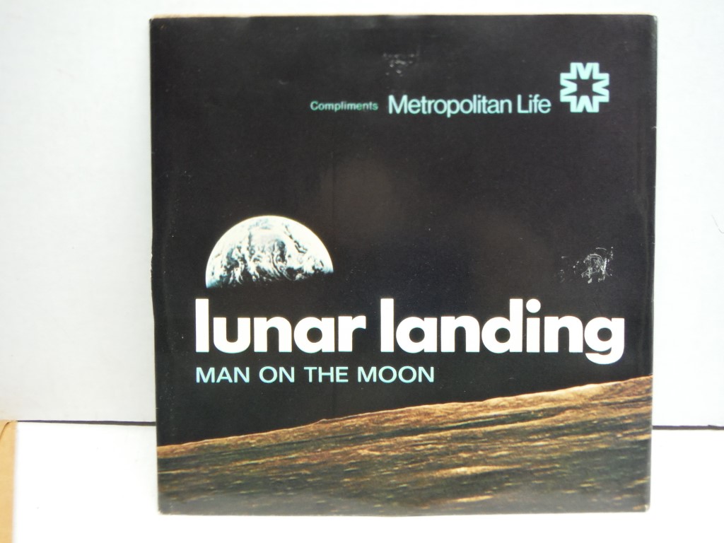 Lunar Landing: Man on The Moon Single Record 1969 w/ Tri-Fold Insert