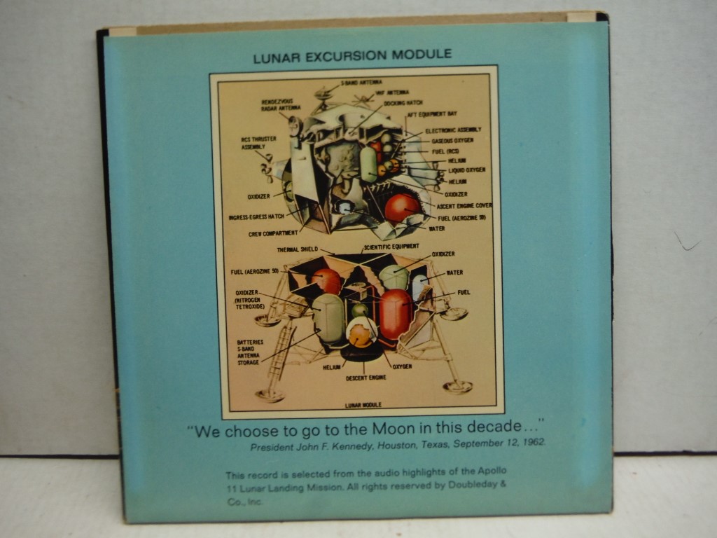 Image 1 of Lunar Landing: Man on The Moon Single Record 1969 w/ Tri-Fold Insert