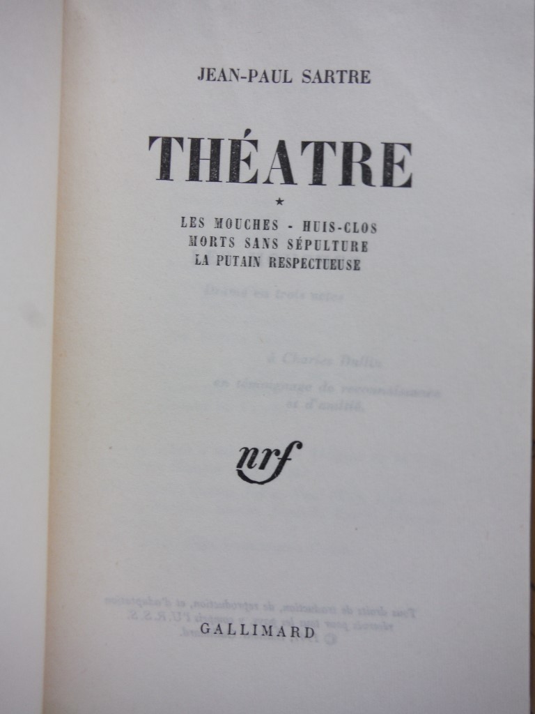 Image 1 of Lot of 2 PB by Sartre