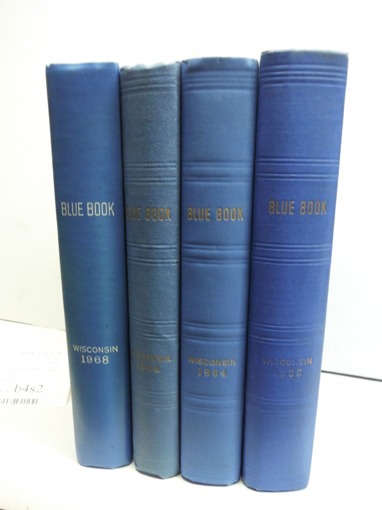 Lot of 5 Wisconsin Blue Books, 1935, 1944, 1964, 1968, 1981-82