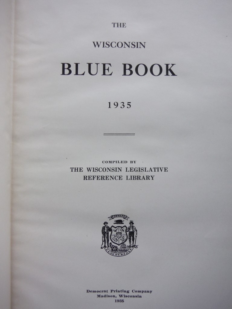 Image 3 of Lot of 4 Wisconsin Blue Books, 1935, 1944, 1964, 1968