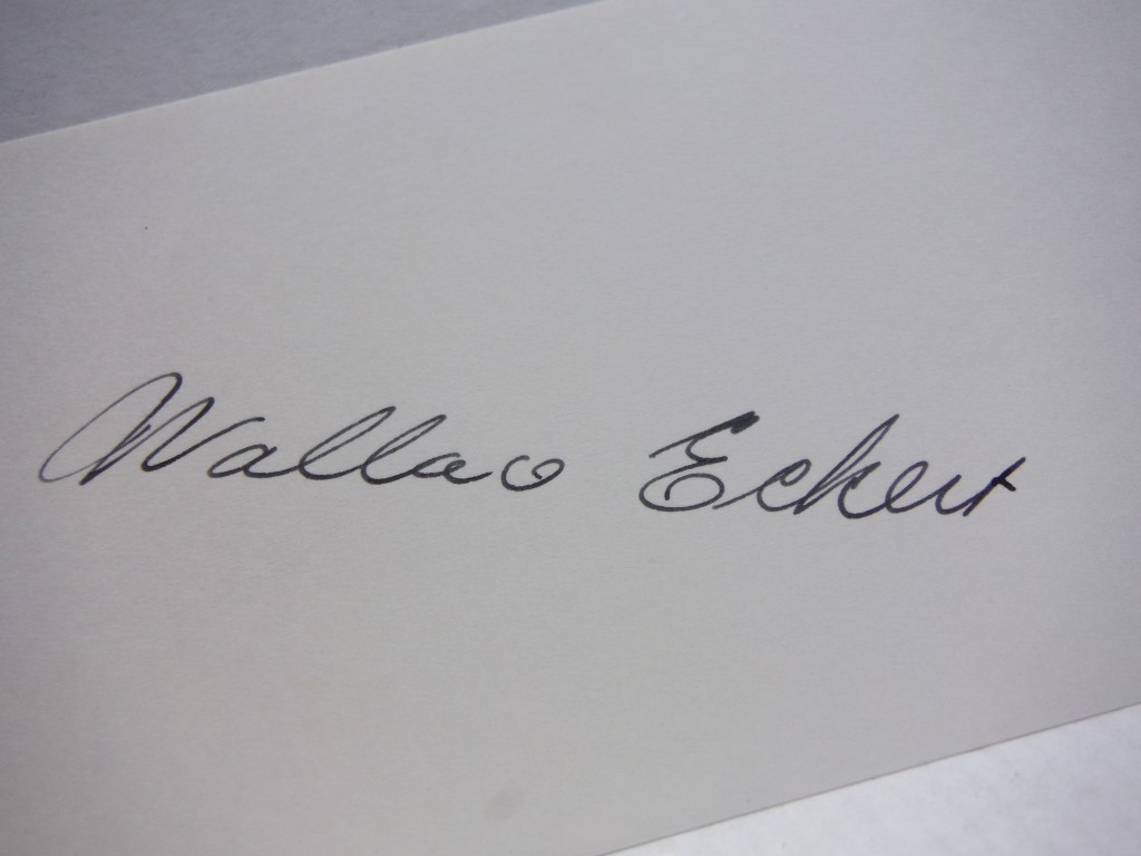 Image 1 of 3 Autographs of Wallace Eckert