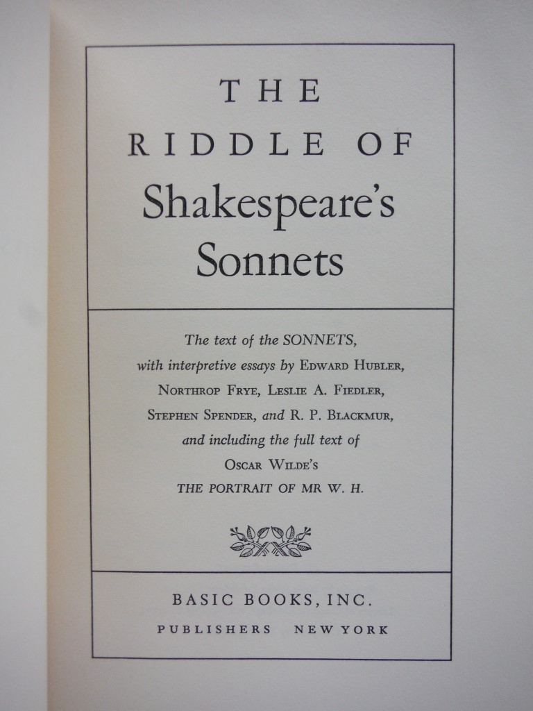 Image 2 of Lot of 3 HC about Shakespeare's Sonnets. 