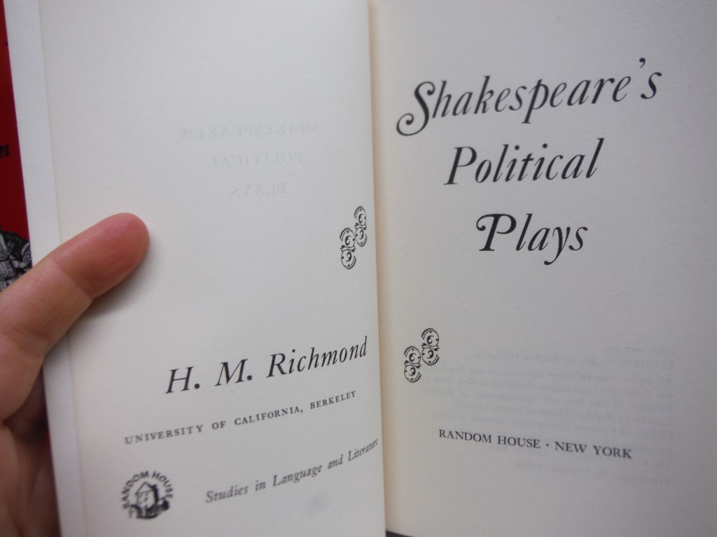 Image 2 of Lot of 3 books on Shakespeare and Politics
