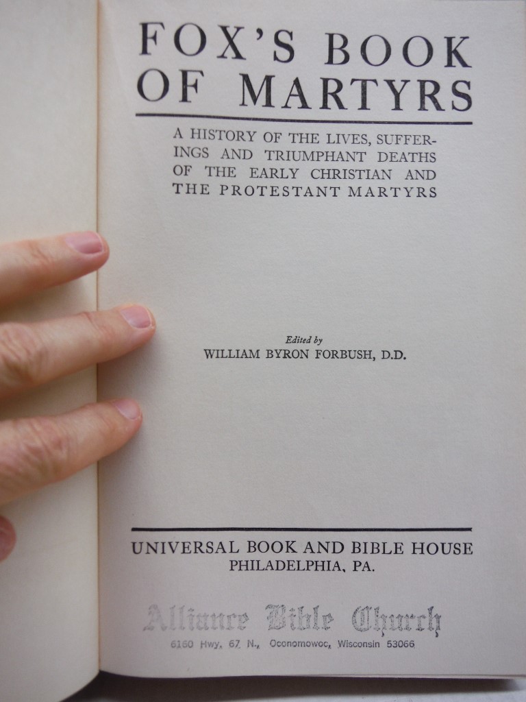 Image 1 of Fox's Book of Martyrs
