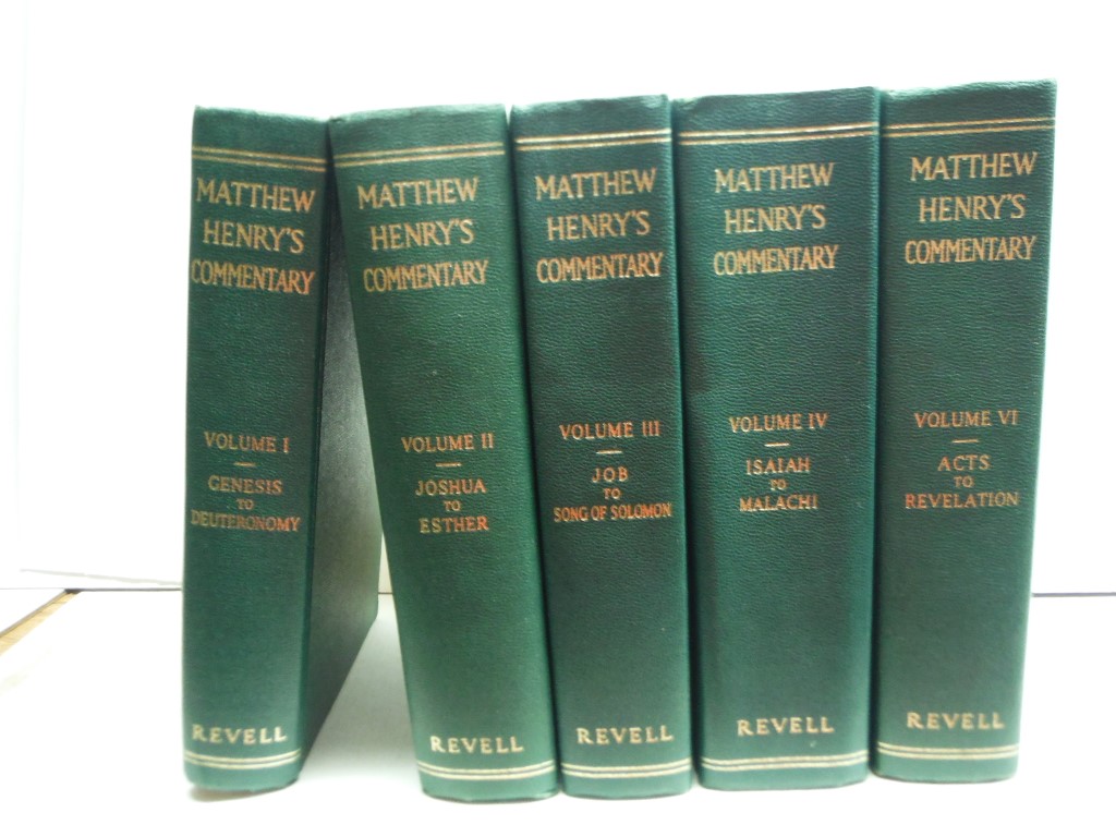 Matthew Henry's A Commentary on the Whole Bible, set, missing volume 5