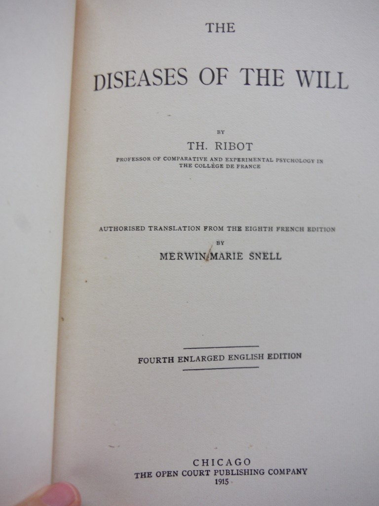 Image 1 of The diseases of the will