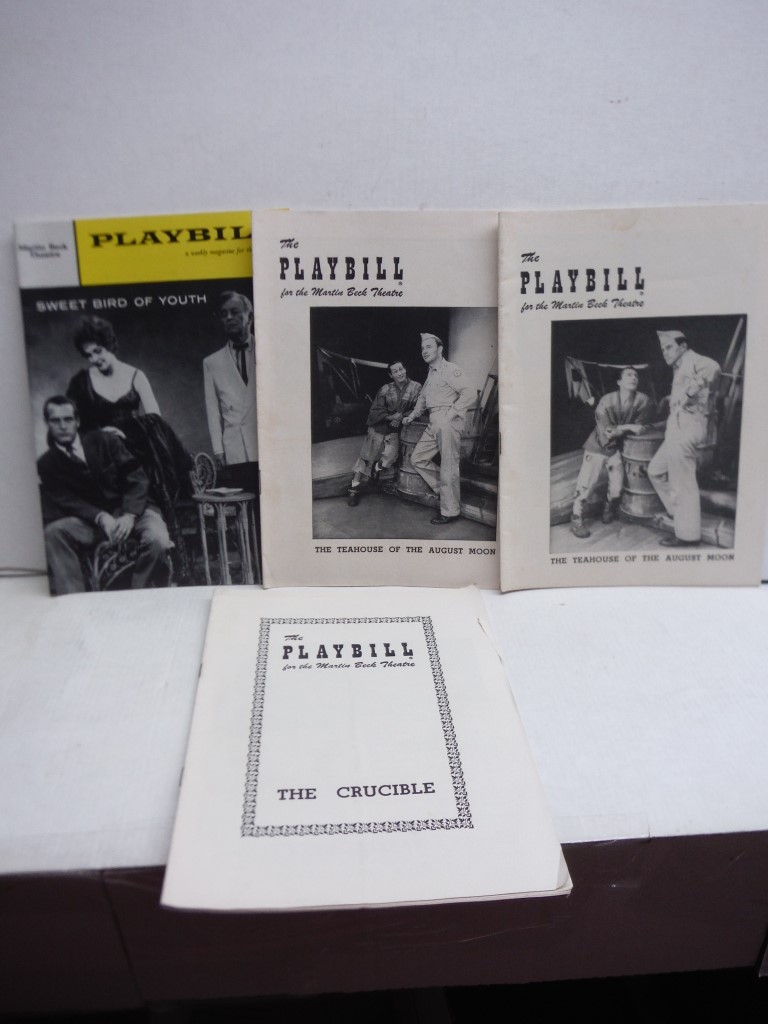 Lot of 5 Martin Beck Theatre Playbills from the 50s.