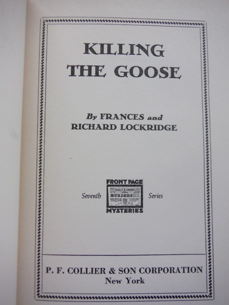 Image 1 of Killing The Goose (Front Page Mysteries)