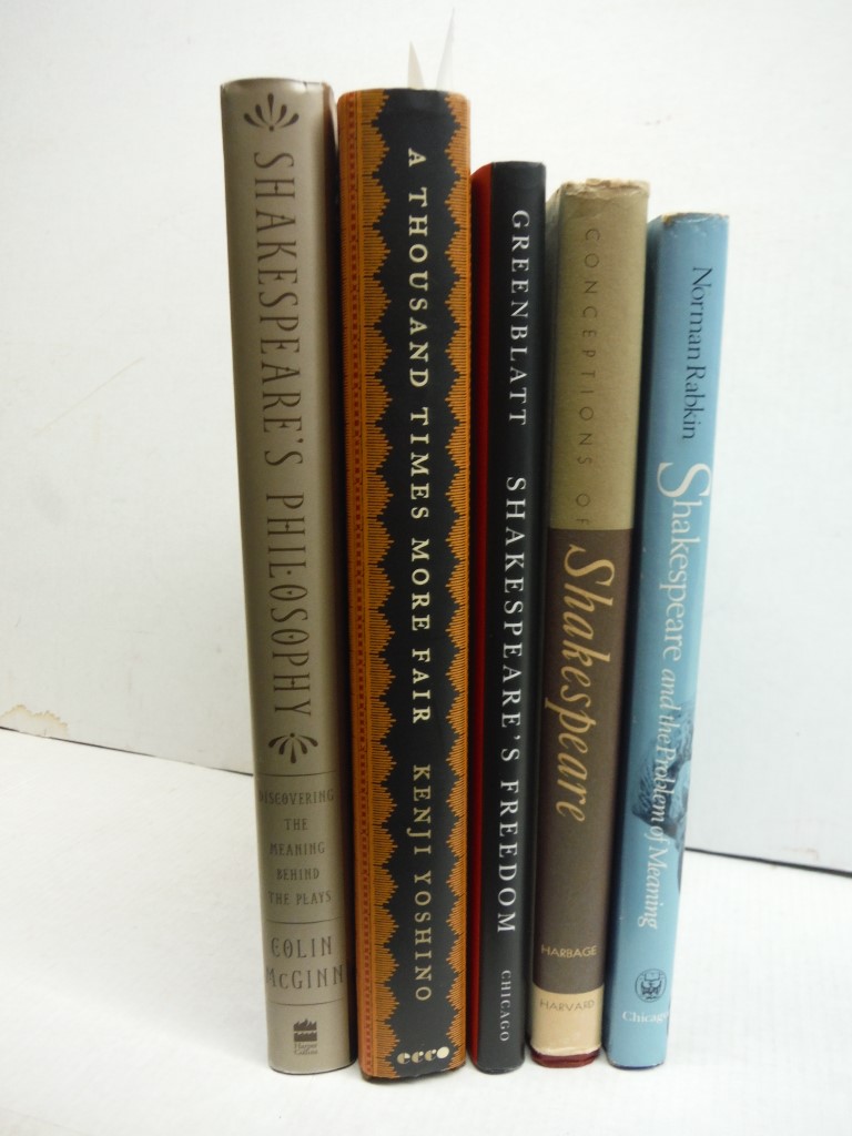 Lot of 5 HC books, on Shakespeare and Meaning