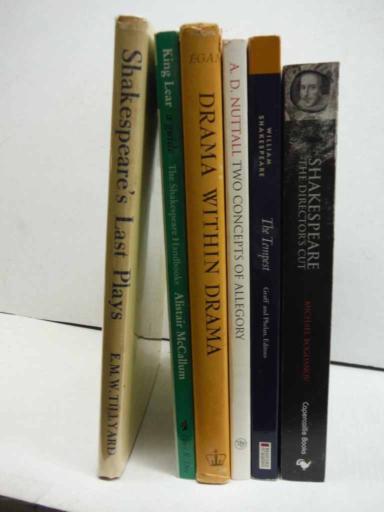 Lot of 6 books, on Shakespeare's Last plays 