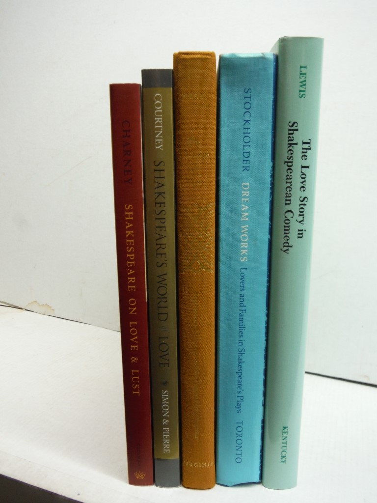 Lot of 5 books, on Shakespeare and Love