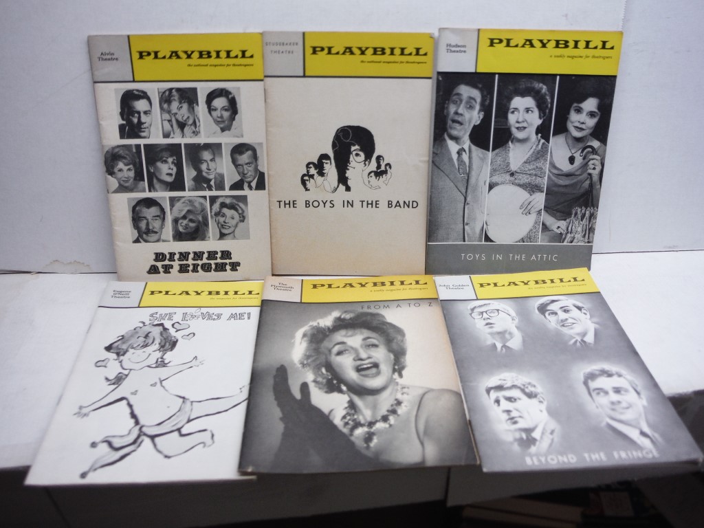 Lot of 7 VG Playbills from the 60s
