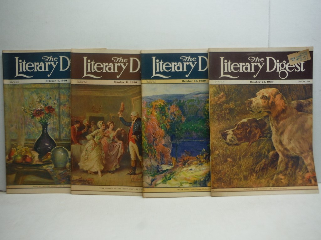 Lot of 4 The Literary Digest Magazines October 1930