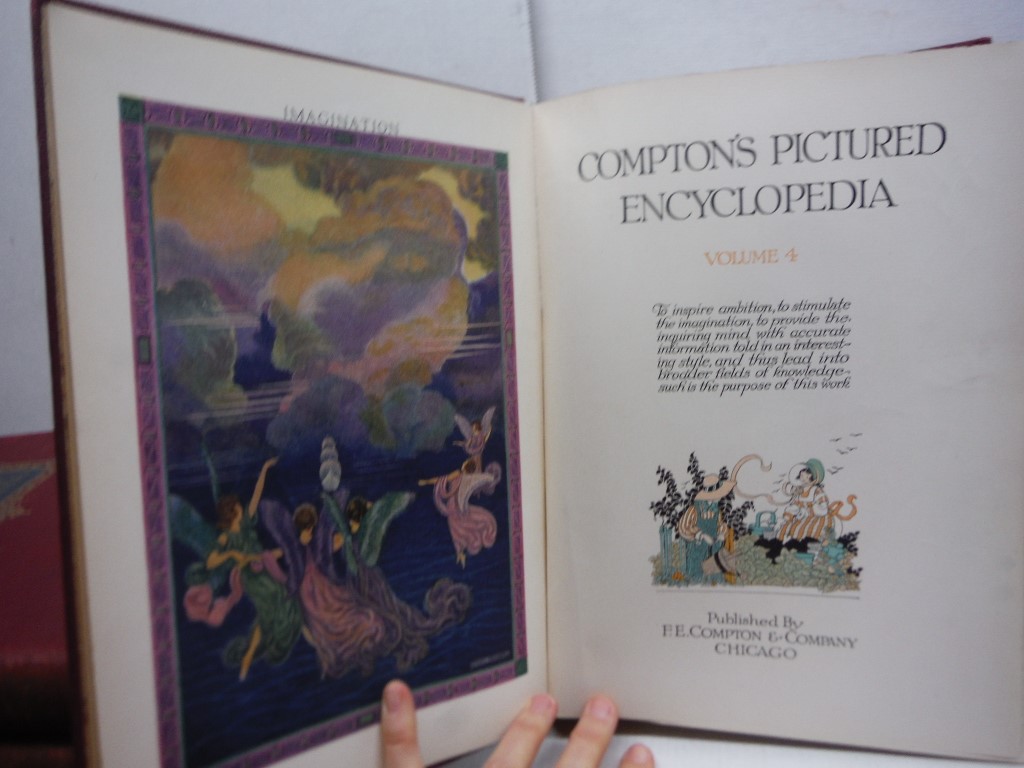 Image 3 of Compton's Pictured Encyclopedia Set Vol 1-10, 1924