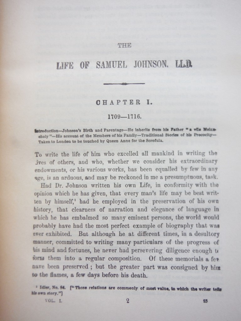 Image 1 of The Life of Samuel Johnson, LL. D, 