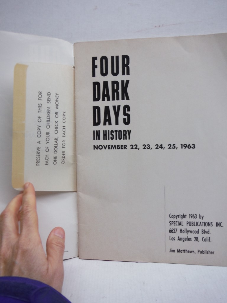 Image 1 of Four Dark Days in History Collector's Copy