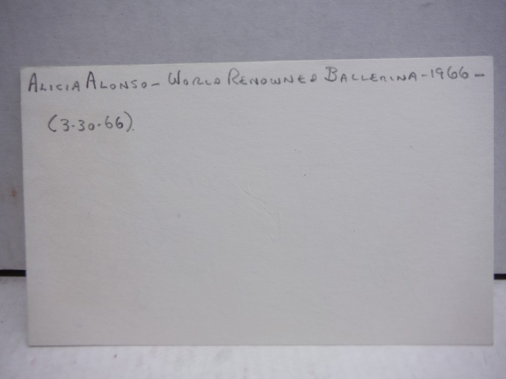 Image 1 of Autograph of Alicia Alonso.