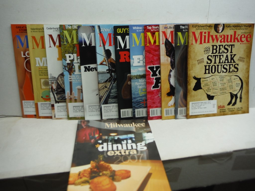 Lot of 13 Milwaukee Magazines 2007
