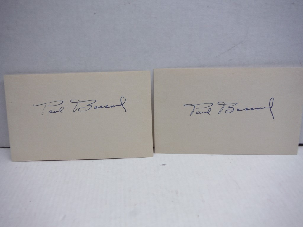 Image 0 of 2 Autographs of Paul Bussard